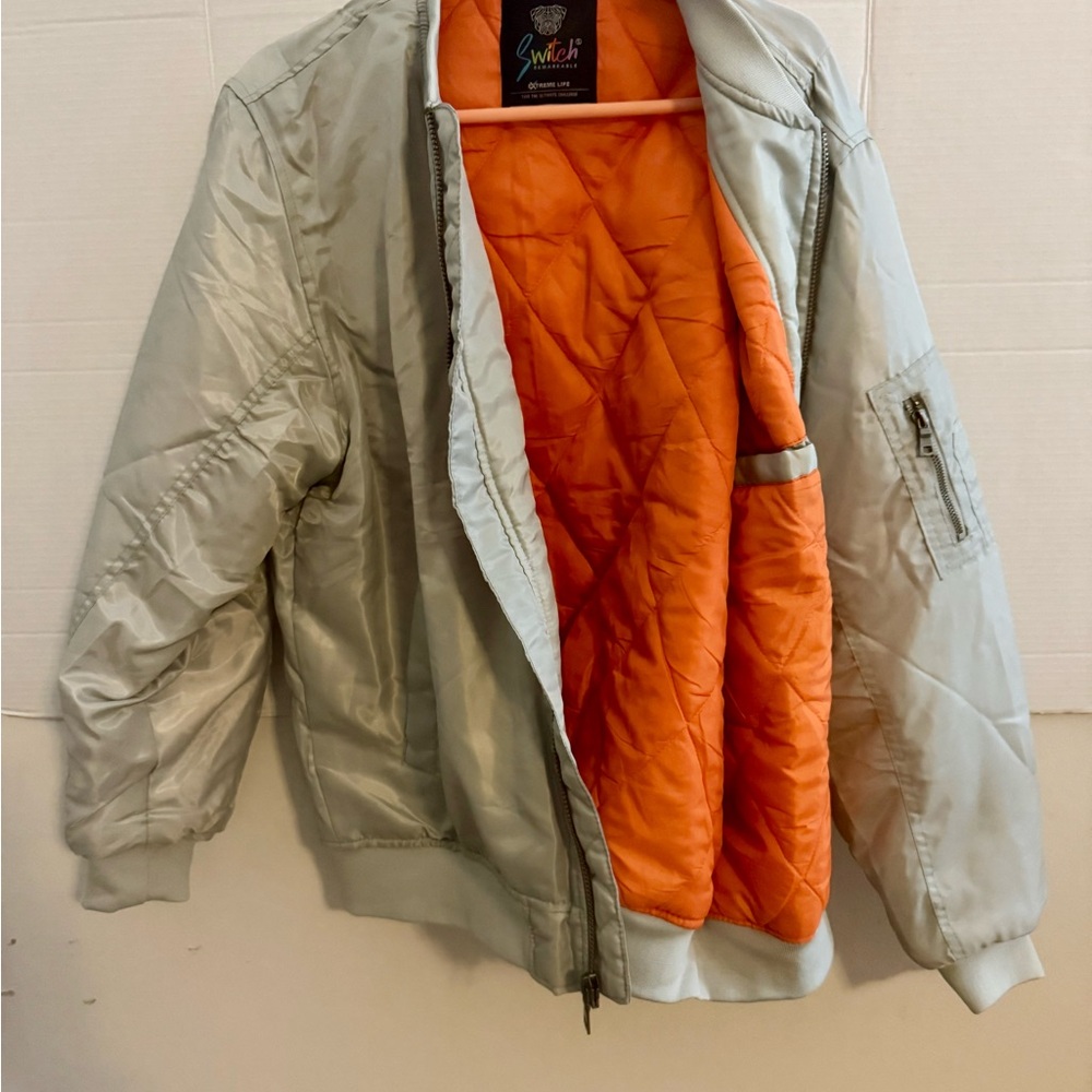 Silver Bomber Jacket - Picture 3 of 4